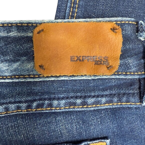 EUC Women's EXPRESS "Zelda" Low Rise Jeans Blue #90066 | Size 8R - Picture 7 of 11